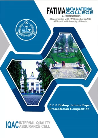 5.3.3 Bishop Jerome Paper  Presentation Competition 5.3.3 BISHOP JEROME PAPER PRESENTATION