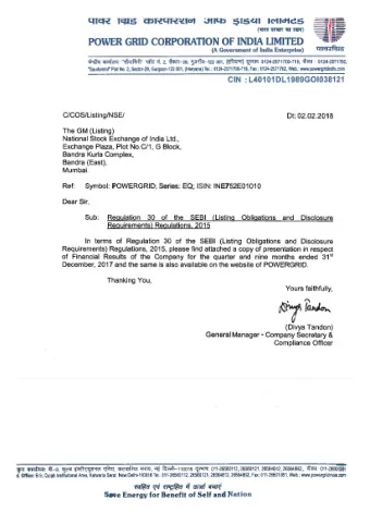 Q3 FY 2017-18  Investor Presentation  Disclaimer  By attending the meeting where this presentation