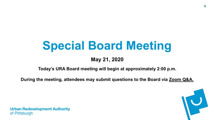special board meeting