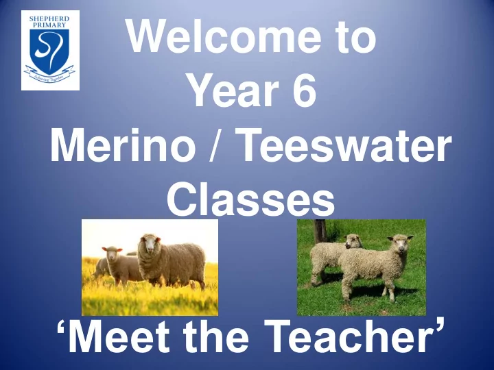 meet the teacher introductions