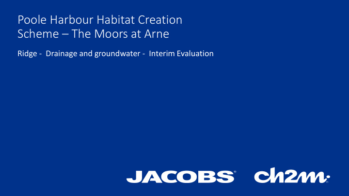 poole harbour habitat creation scheme the moors at arne