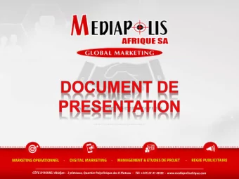 AGENDA  PRESENTATION  OFFRES  REPRESENTATIONS  STRENGHTS  o  o  o  o  MOT DU DG  STRATGIES