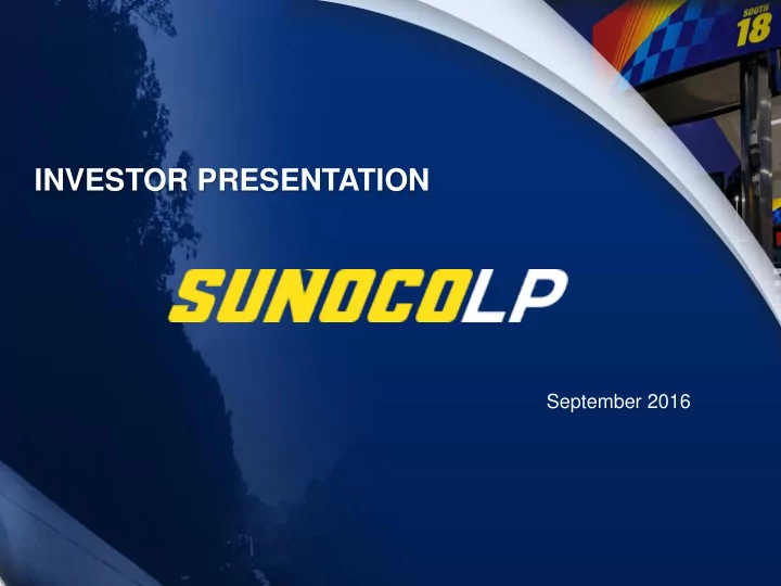 investor presentation