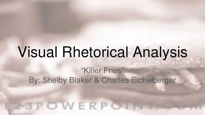 visual rhetorical analysis