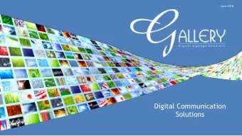 Digital Communication  Solutions  C a b l e  a n d  C o n n e c t i v i t y  C o m p a n y