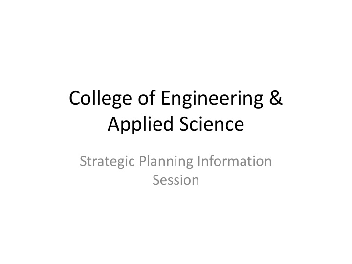 college of engineering applied science