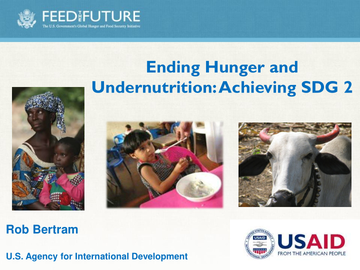 ending hunger and undernutrition achieving sdg 2