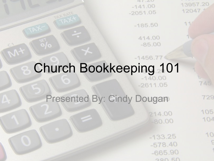 church bookkeeping 101