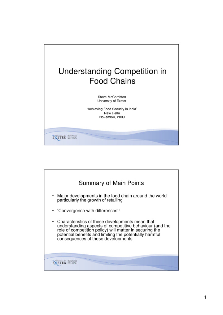 understanding competition in food chains