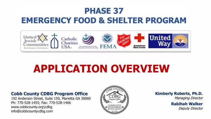 application overview