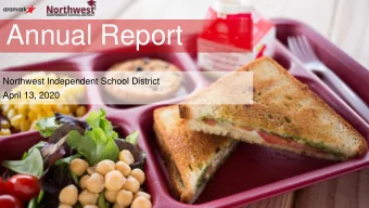 Annual Report  Northwest Independent School District  April 13, 2020  Timothy Tran |  General