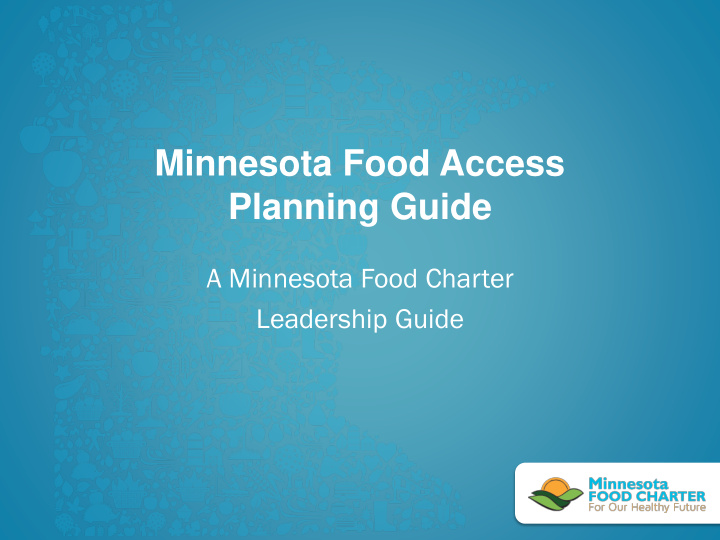minnesota food access planning guide