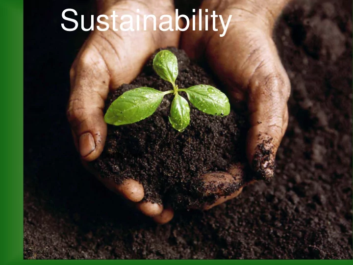 sustainability