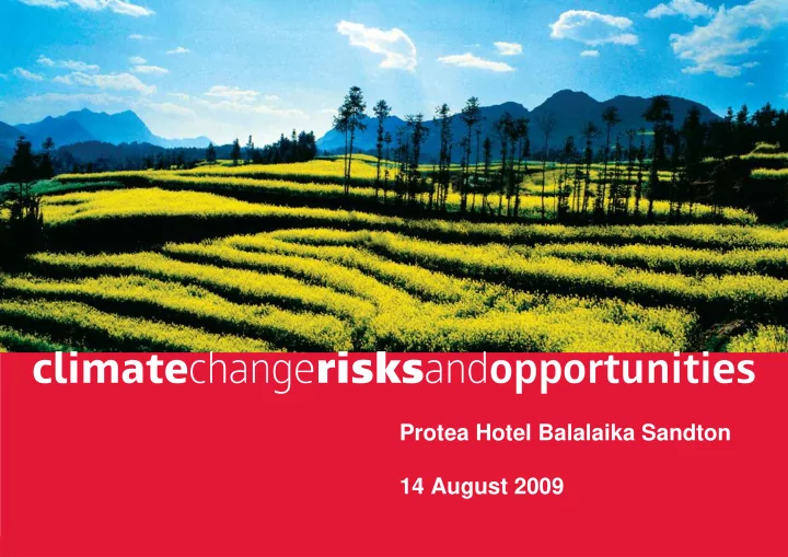 protea hotel balalaika sandton 14 august 2009