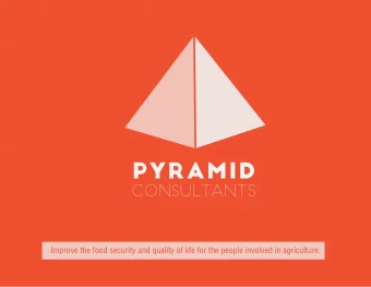 PYRAMID  CONSULTANTS  Improve the food security and quality of life for the people involved in