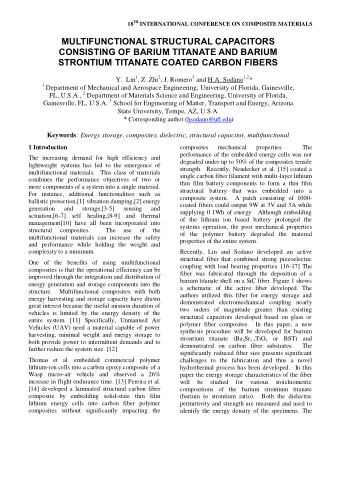 MULTIFUNCTIONAL STRUCTURAL CAPACITORS  CONSISTING OF BARIUM TITANATE AND BARIUM STRONTIUM TITANATE