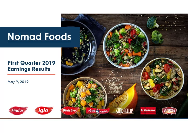 first quarter 2019 earnings results