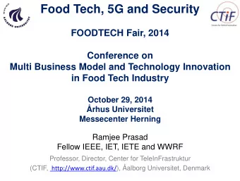 Professor, Director, Center for TeleInFrastruktur (CTIF, http://www.ctif.aau.dk/ ), alborg