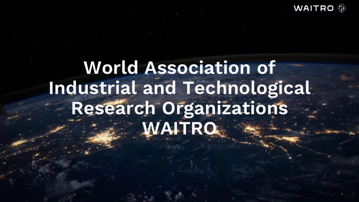industrial and technological
