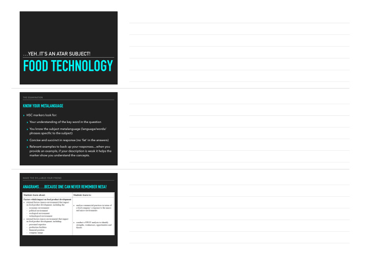 food technology