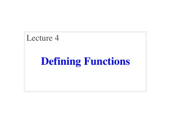 Defining Functions  Academic Integrity Quiz  Remember : quiz about the course AI policy  Have