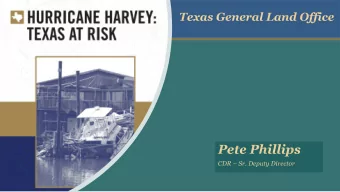 CDR  Recommendation  CDR  Hurricane Harvey: Texas at Risk  Andrew Natsios  Recom m endation # 3