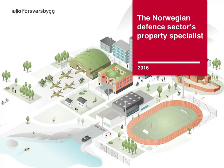 the norwegian defence sector s property specialist