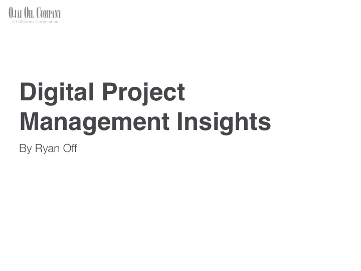 digital project management insights