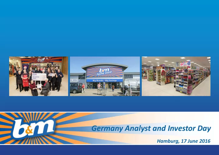 germany analyst and investor day