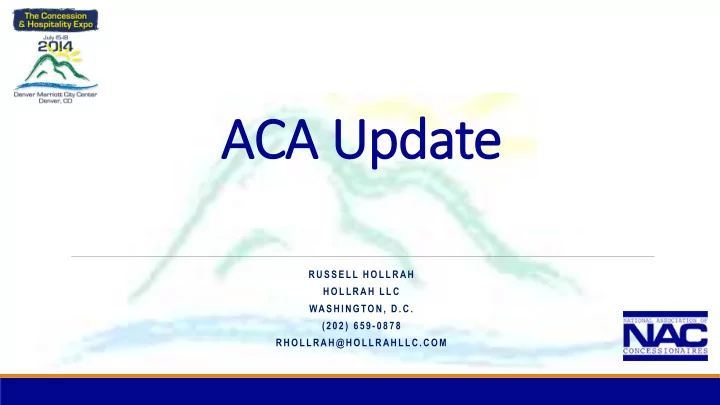 aca update