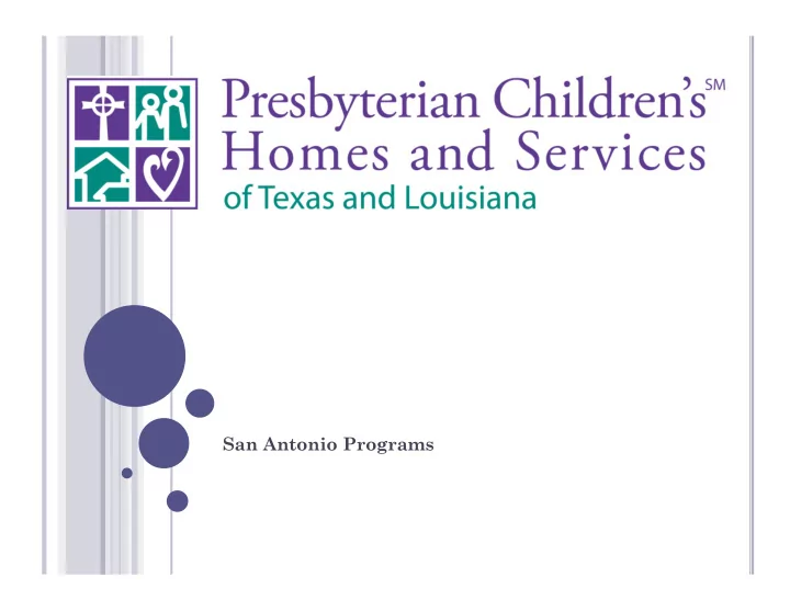 san antonio programs a genda