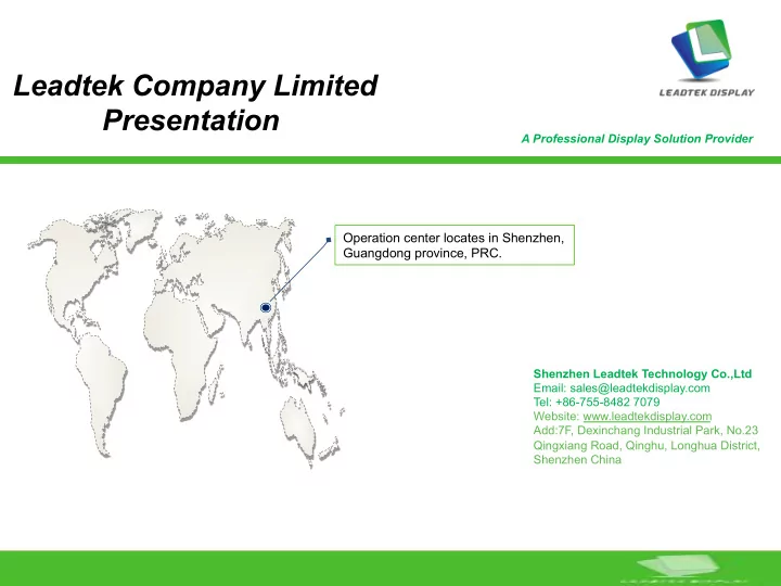 presentation