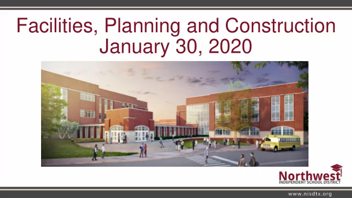 facilities planning and construction