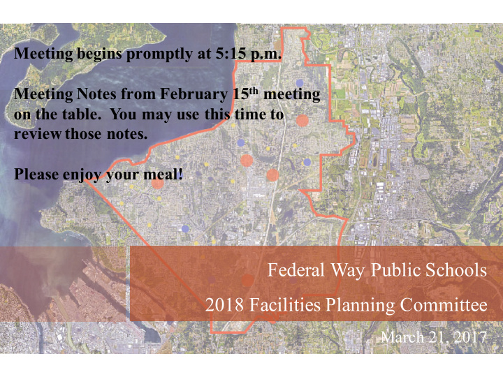 federal way public schools 2018 facilities planning