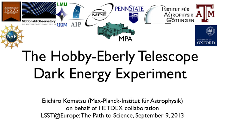 the hobby eberly telescope dark energy experiment