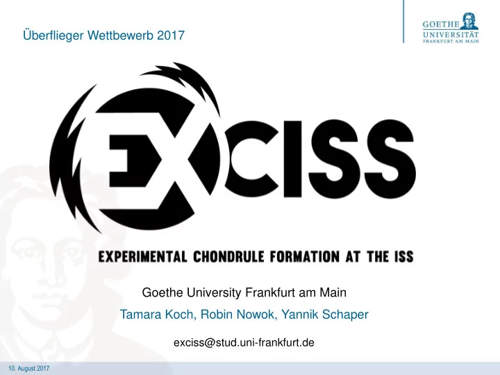 goethe university frankfurt am main