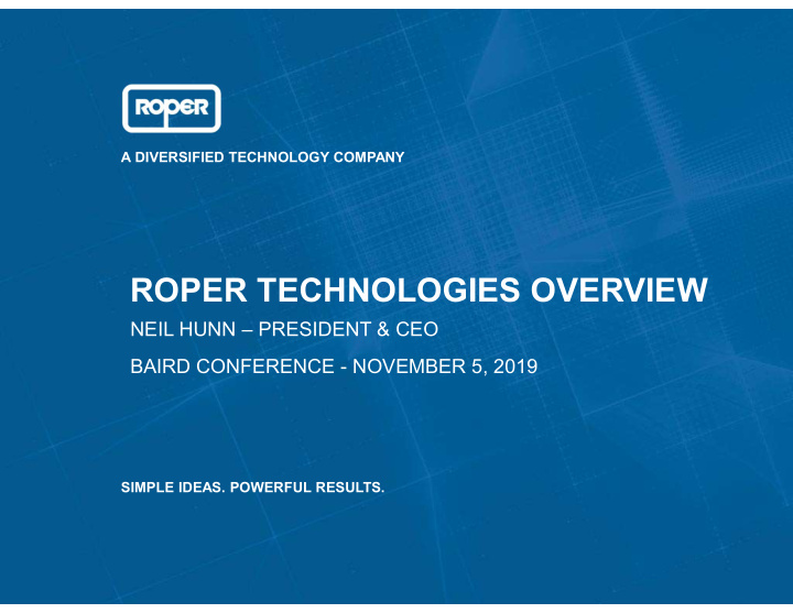 roper technologies overview