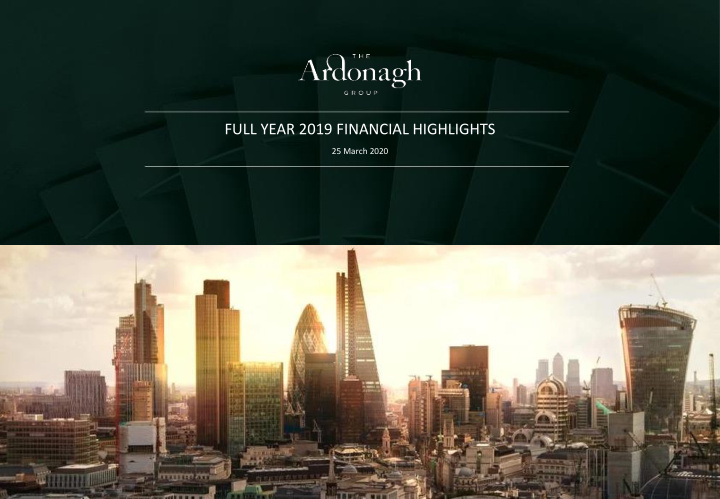 full year 2019 financial highlights