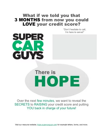 HOPE                Over the next few minutes, we want to reveal the  SECRETS