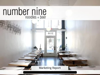 Marketing Report Aaron Lane  Cody Nikoofekr  Kevin Diyommo  Introduction      Situation