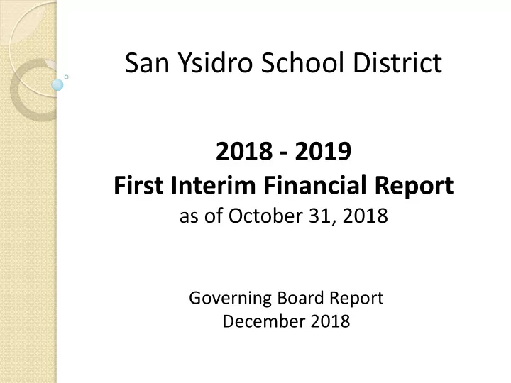 san ysidro school district