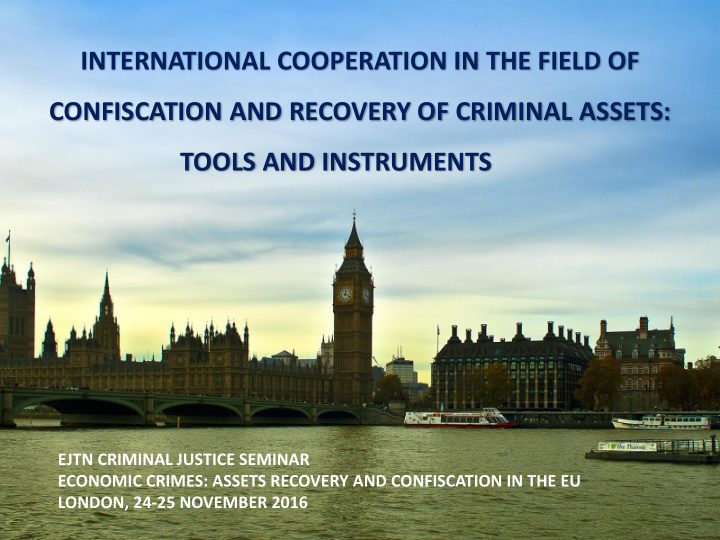 international cooperation in the field of confiscation