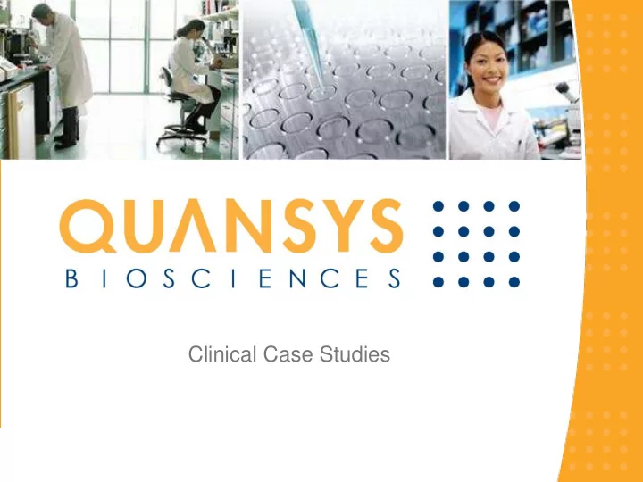 clinical case studies presentation outline
