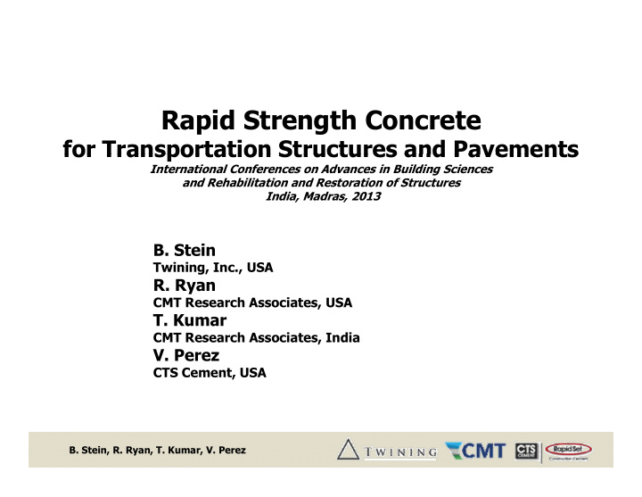 rapid strength concrete