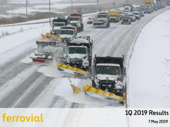 ferrovial  7 May 2019  Disclaimer  This document may contain statements that constitute forward