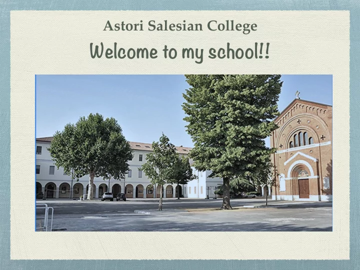 welcome to my school school subjects