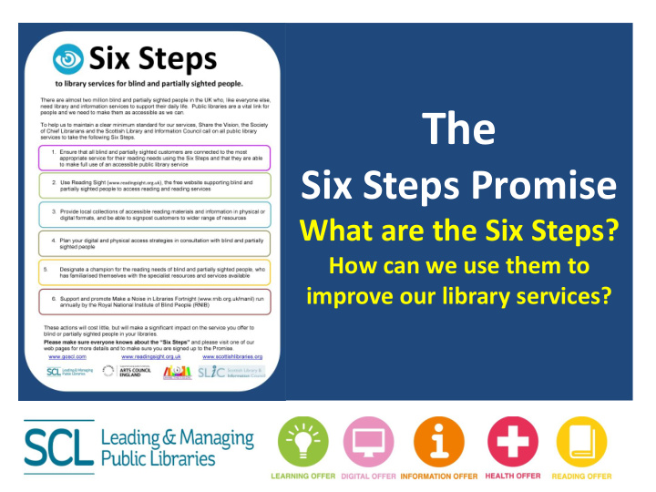 the six steps promise what are the six steps how can we