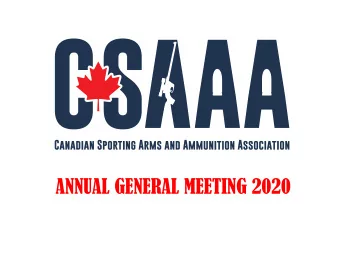 ANNUAL GENERAL MEETING 2020  AGENDA  Call to Order   Minutes from May 2020 (Board vote)