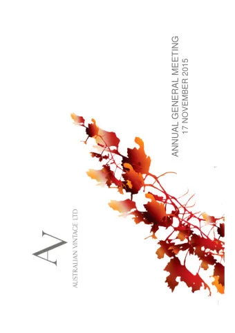 ANNUAL GENERAL MEETING  17 NOVEMBER 2015  1  Disclaimer  The information in this presentation is