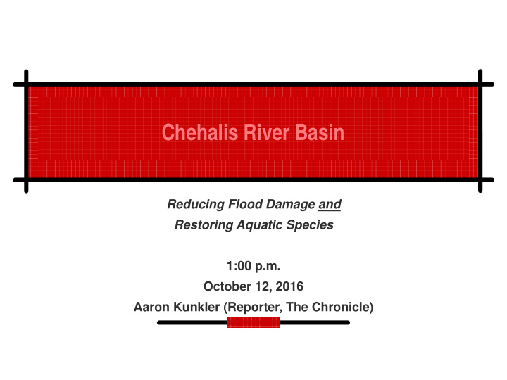 chehalis river basin